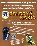 Nočná súťaž \"Železný hasič\" v Abraháme už v júni