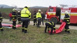 PREVIERKOVÉ CVIČENIE HASIČOV – POVODŇOVÉ ZÁCHRANNÉ PRÁCE  v obci Čachtice