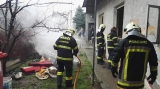 Pobedimskí hasiči zasahovali pri požiari rodinného domu v Podolí