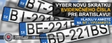 Motoristi, vyberte si sami novú skratku evidenčného čísla pre okres Bratislava